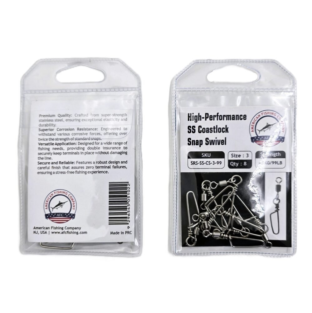 AFC Stainless Steel Coastlock Snap with Rolling Swivel - Image 3